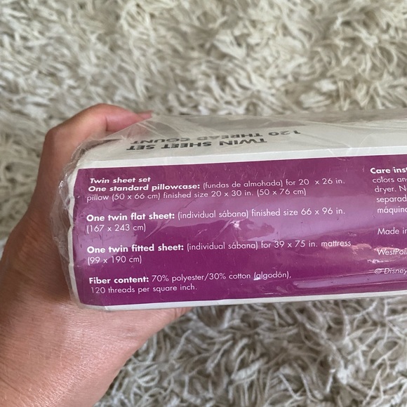 Disney Princess Twin Sheet Set Belle Aurora Cinderella - Picture 3 of 6